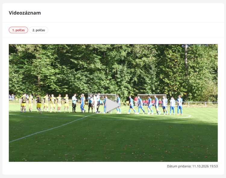Videozáznam zo zápasu