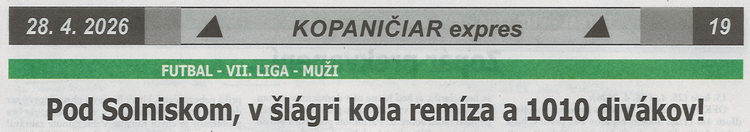 článok z novín